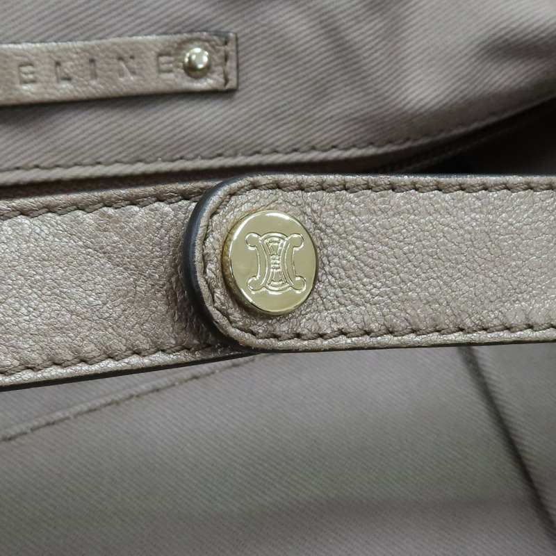 金屬色 羊皮 Triomphe 手提包 【CELINE 賽琳】-10
