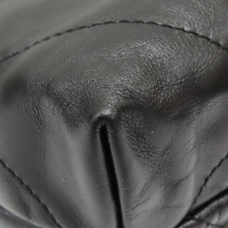 黑色 牛皮 22 鍊帶 肩背包 金釦【CHANEL 香奈兒】 AS3260-12