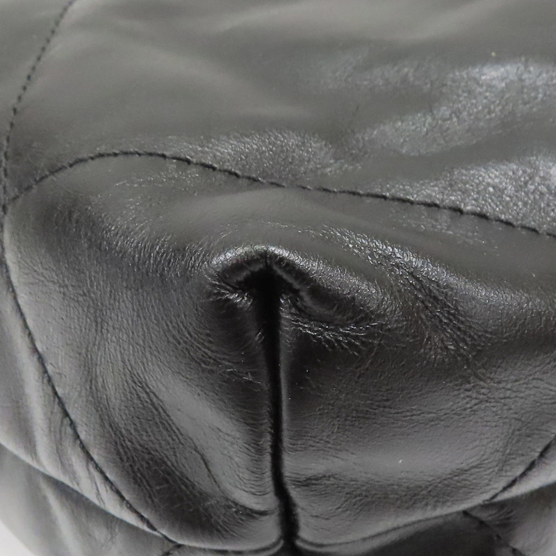 黑色 牛皮 22 鍊帶 肩背包 金釦【CHANEL 香奈兒】 AS3260-14