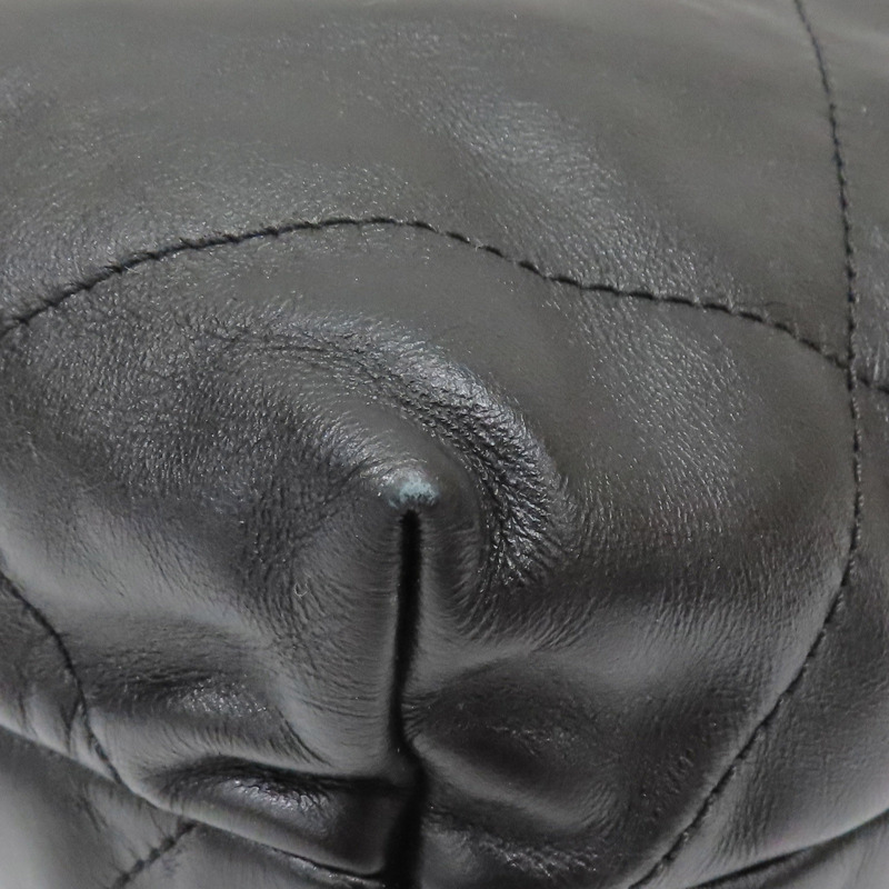 黑色 牛皮 22 鍊帶 肩背包 金釦【CHANEL 香奈兒】 AS3260-15