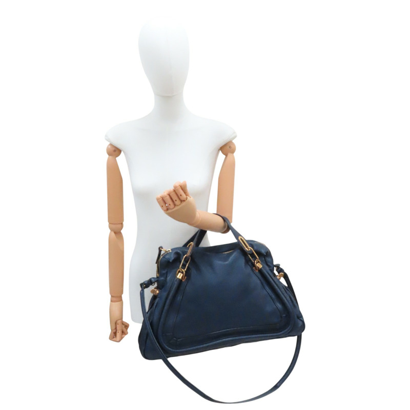 藍色 牛皮 Paraty Large Bags 兩用包【Chloe 克羅伊】 8HS890-10