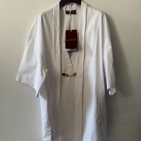 Gucci馬銜釦造型短袖長上衣40號