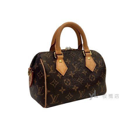 LV包包 原花黑邊背帶 Speedy 20 M46234-1