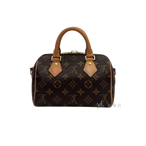 LV包包 原花黑邊背帶 Speedy 20 M46234-3