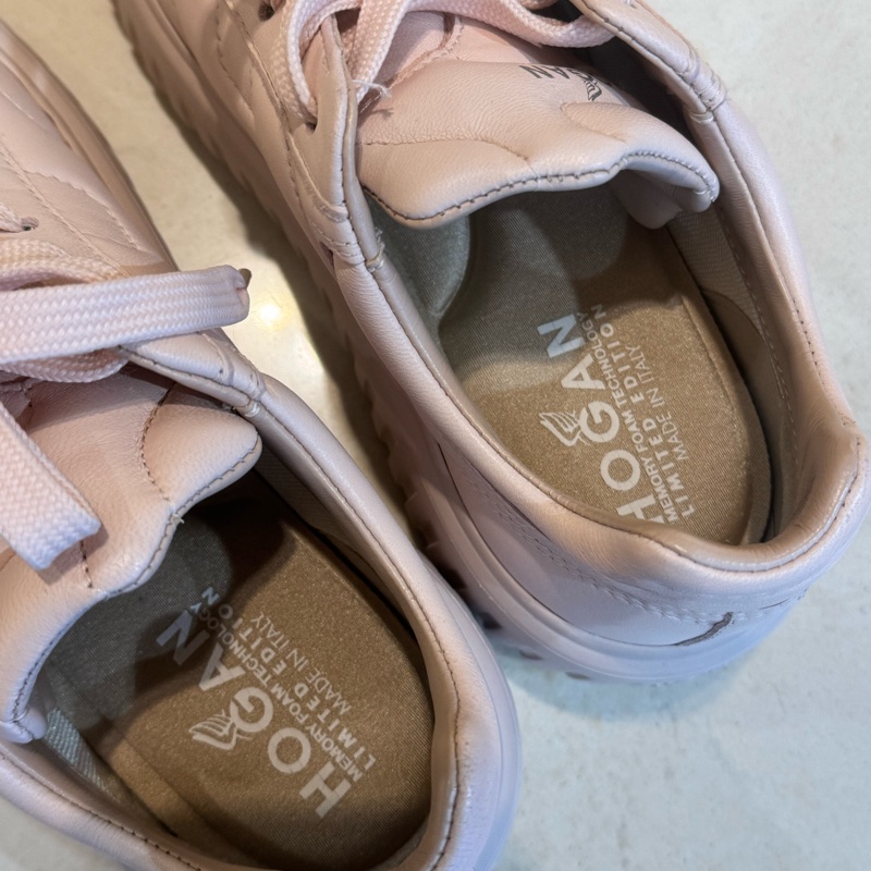 Hogan粉色H厚底鞋  超好穿超推薦❤️-4