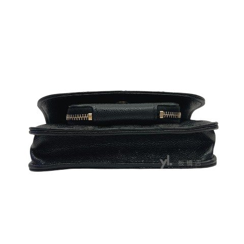 Chanel包包 黑荔枝皮金釦Mini郵差包AP2914-4