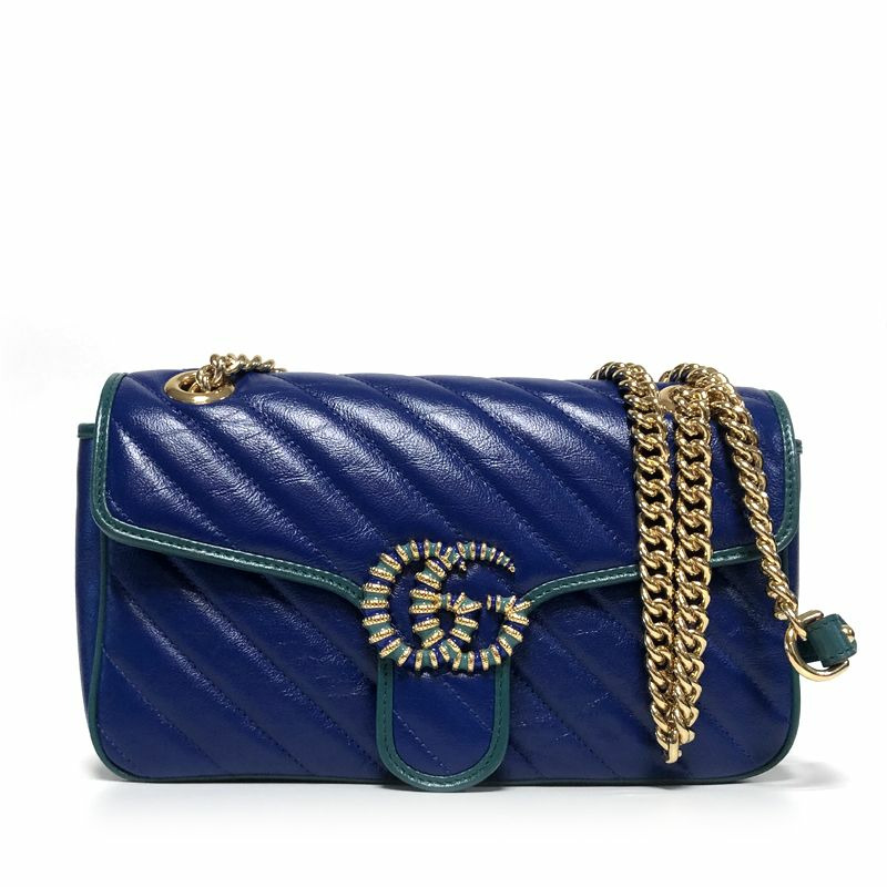 GUCCI GG Marmont 馬特拉塞凸紋單肩包 443497 8382-0