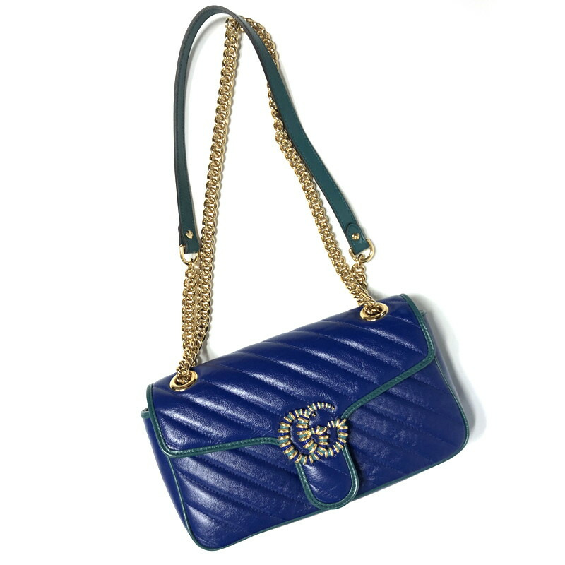 GUCCI GG Marmont 馬特拉塞凸紋單肩包 443497 8382-7