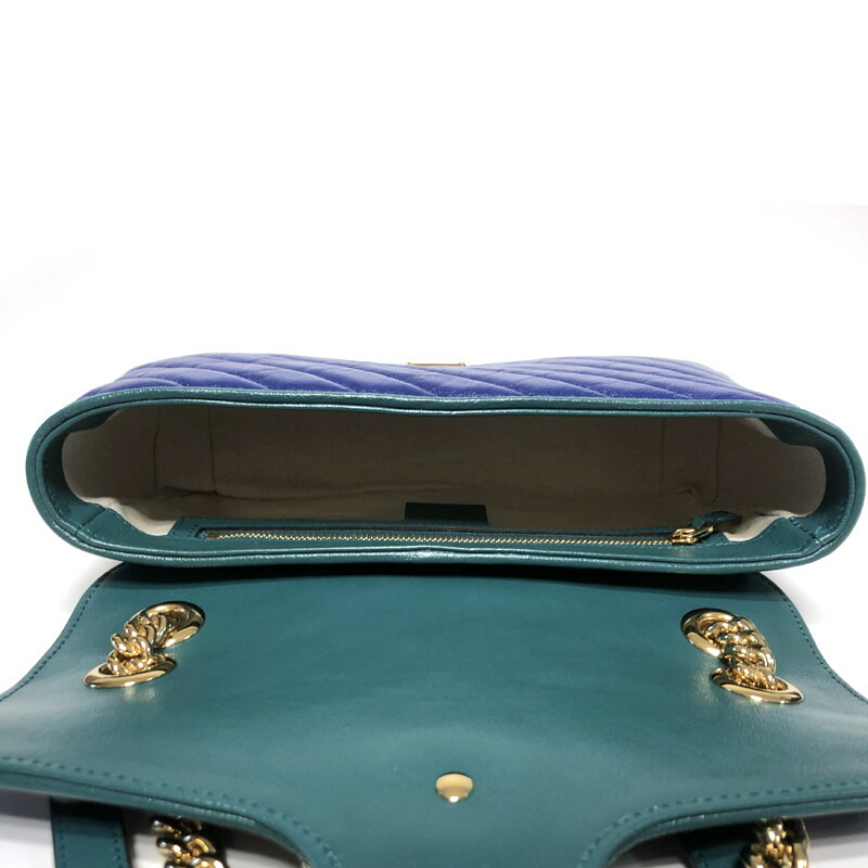 GUCCI GG Marmont 馬特拉塞凸紋單肩包 443497 8382-9