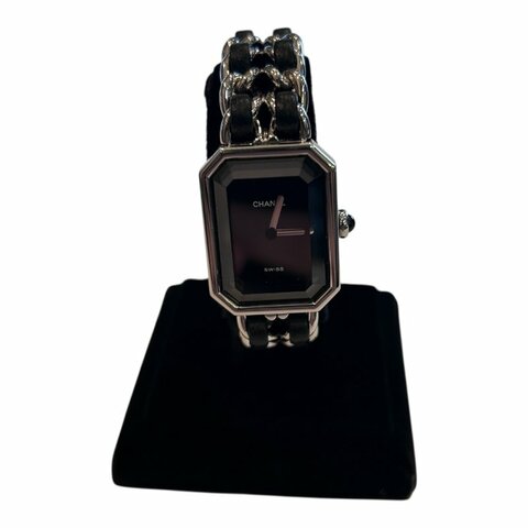 CHANEL銀色首映石英錶Ｍ