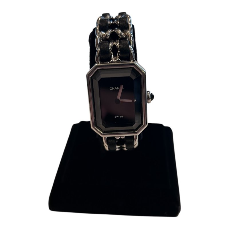 CHANEL銀色首映石英錶Ｍ-0