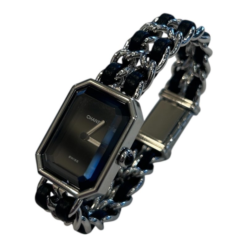 CHANEL銀色首映石英錶Ｍ-1