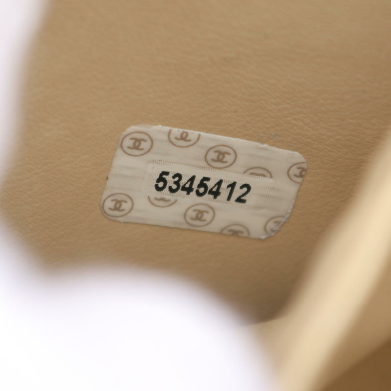 香奈兒 COCO 標誌手提包 A01998 皮革 粒面小牛皮 黃色 二手 女士 金色五金-4