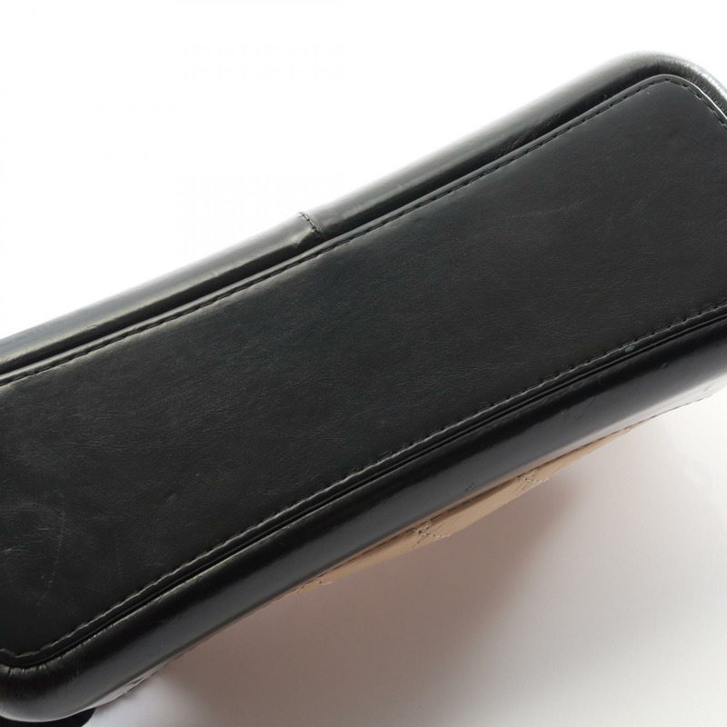 香奈兒 Gabrielle de large Hobo 鏈條單肩包 A93824 皮革 米色 黑色 CC-7