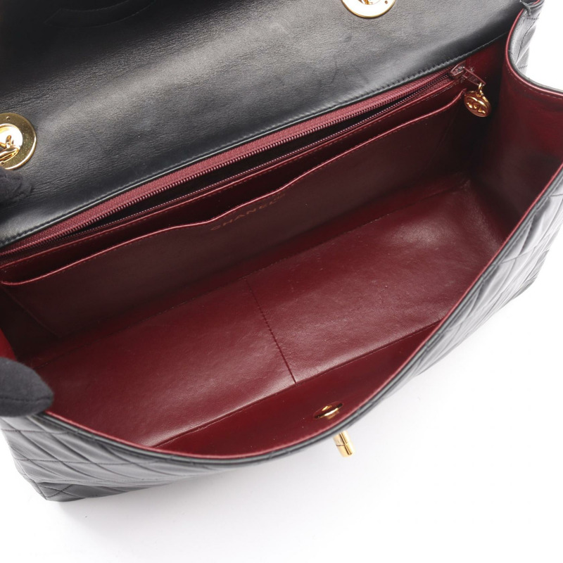 香奈兒 Jumbo Matelasse 34 鏈條肩背包 A01094 羊皮黑 二手 金色五金-2