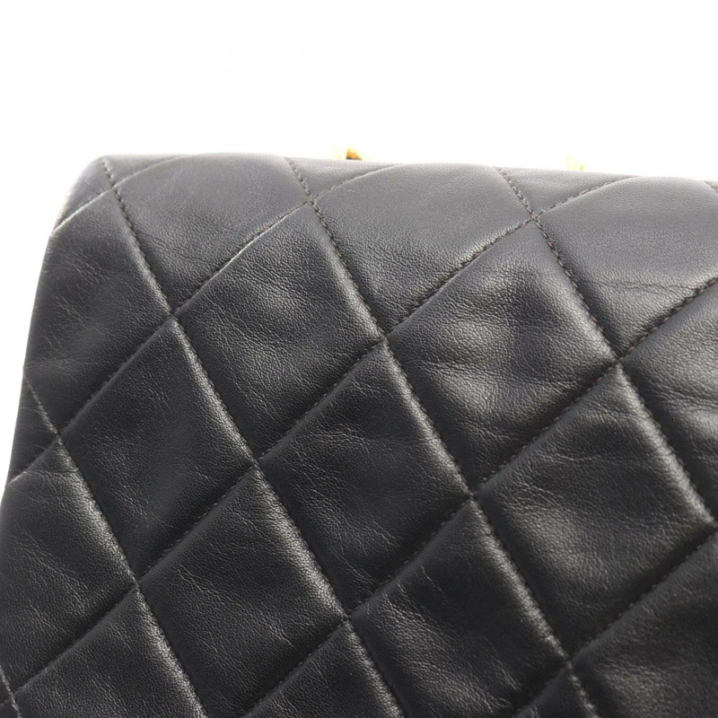 香奈兒 Jumbo Matelasse 34 鏈條肩背包 A01094 羊皮黑 二手 金色五金-8