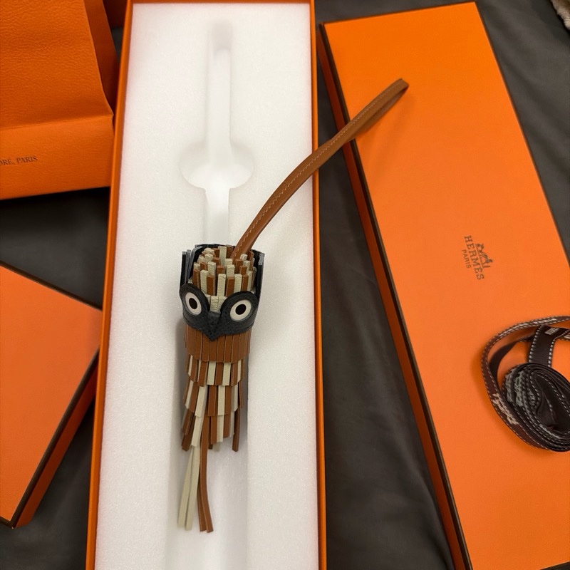 愛馬仕(Hermès)的Chouette 貓頭鷹造型吊飾-5