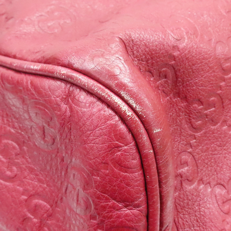 紅色 牛皮 Shima 波士頓包 手提包 206501【GUCCI 古馳】 206501-12