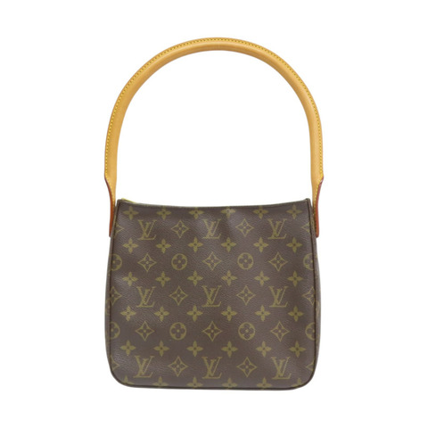 棕色 原花帆布 LOOPING MM 肩背包 M51146【LOUIS VUITTON LV 路易威登】 M51146