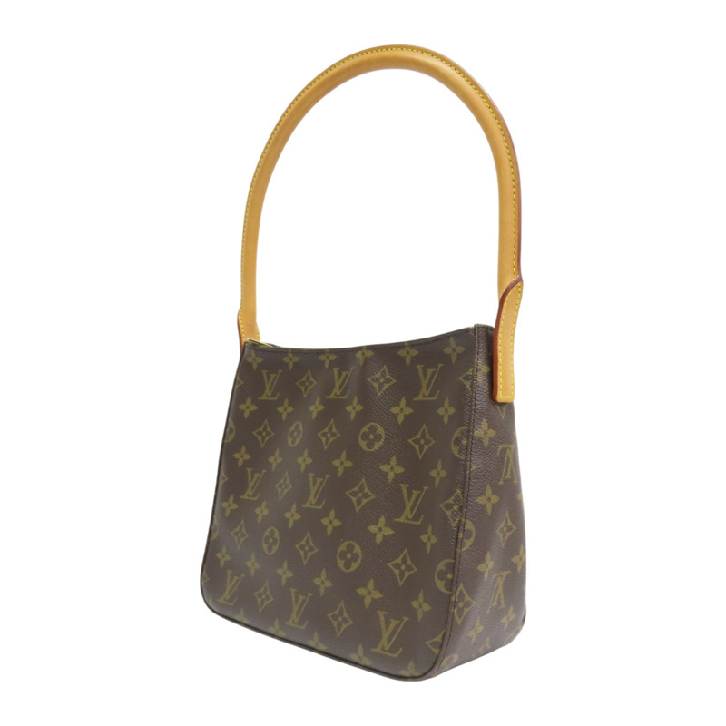 棕色 原花帆布 LOOPING MM 肩背包 M51146【LOUIS VUITTON LV 路易威登】 M51146-2