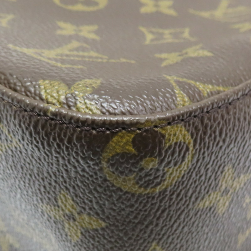 棕色 原花帆布 LOOPING MM 肩背包 M51146【LOUIS VUITTON LV 路易威登】 M51146-10
