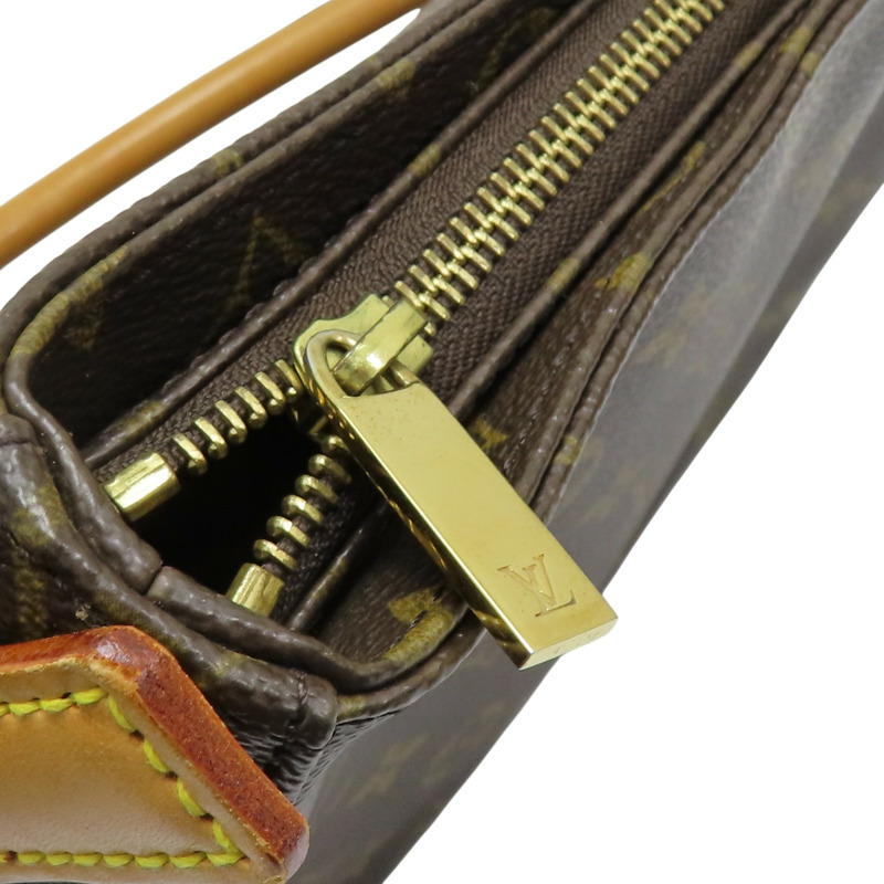 棕色 原花帆布 LOOPING MM 肩背包 M51146【LOUIS VUITTON LV 路易威登】 M51146-14