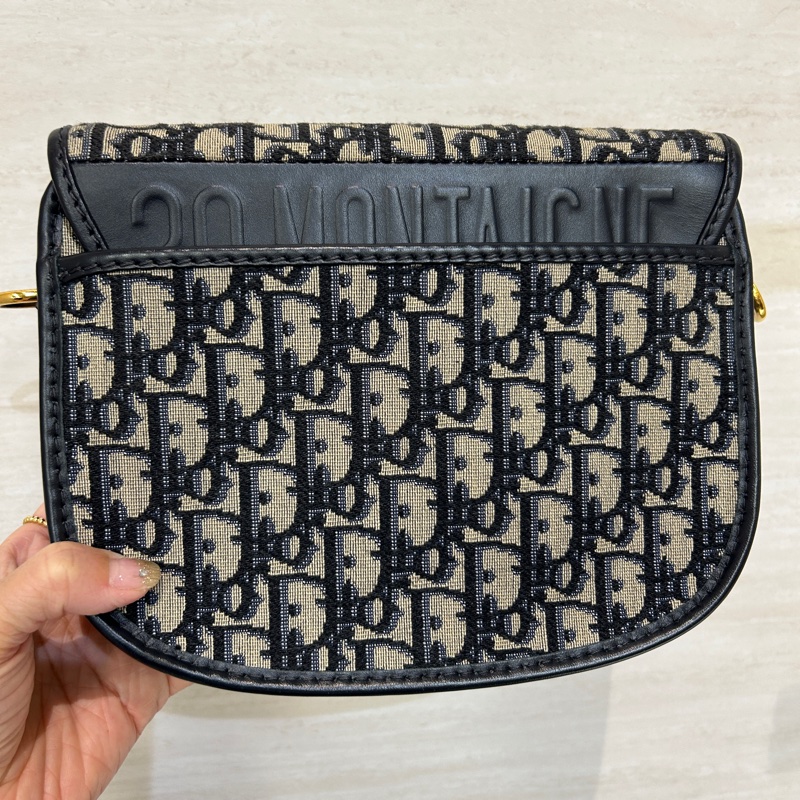 Dior 藍緹花布 中號Bobby包-4