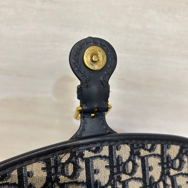 Dior 藍緹花布 中號Bobby包-7