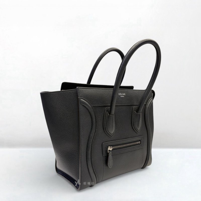 CELINE包包  Micro Luggage 黑小牛皮手提冏包-1