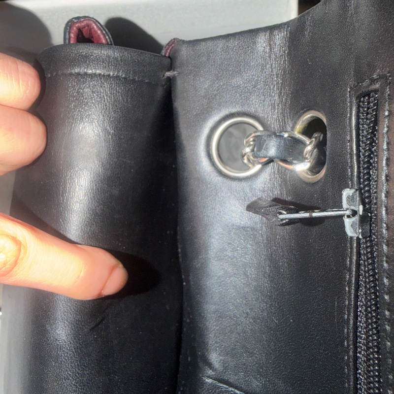 大全配🈶購證❤️ 香奈兒 #黑銀 #cf25 #羊皮 #中號 雙蓋雙鏈-57