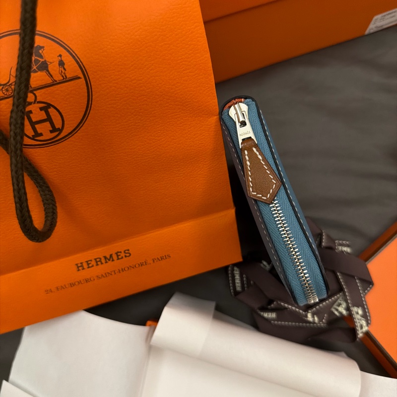 Silk'In短夾 牛仔藍-2