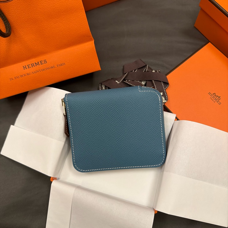 Silk'In短夾 牛仔藍-3