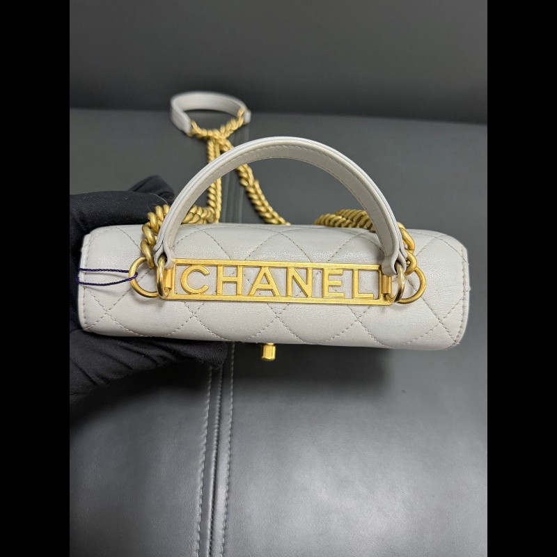 Chanel trendycc small 
灰色鏤空字母 小號-11