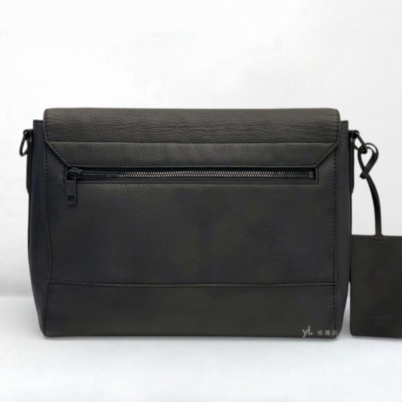 LV包包 Takeoff 黑牛皮郵差包M57080-3