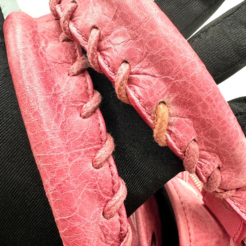 【美收精品】BALENCIAGA 粉色水桶機車包 C-69-8
