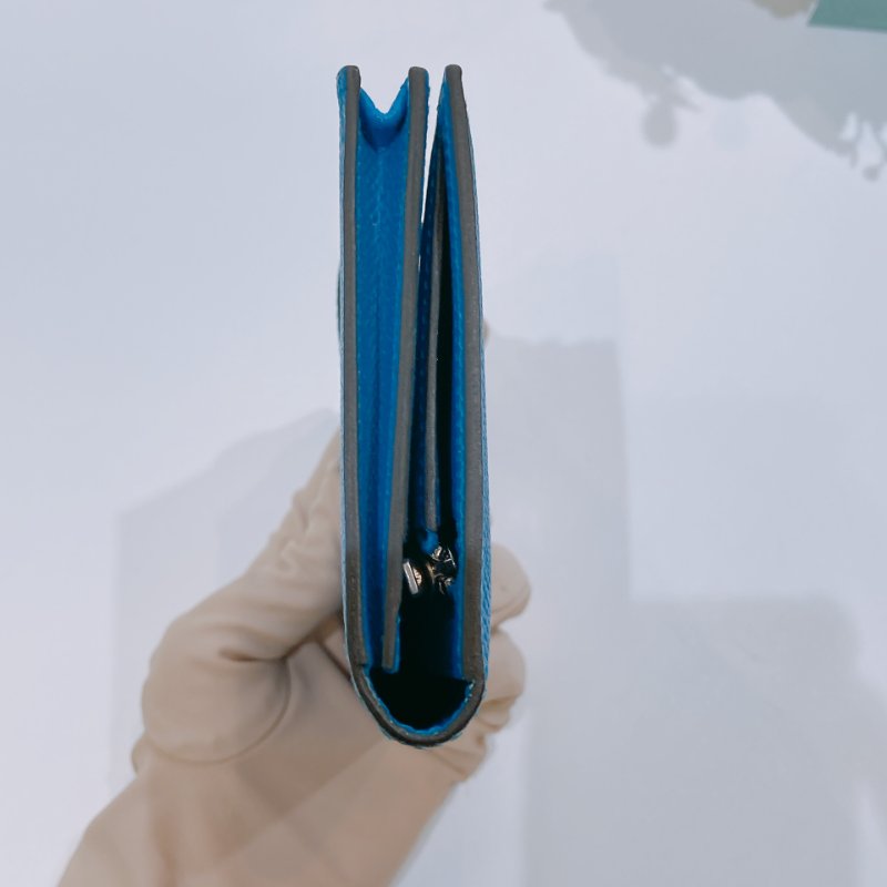 TW4612	Hermes 愛馬仕 長銀包 大海藍 Bearn Long Wallet Epsom Blue x PHW-2