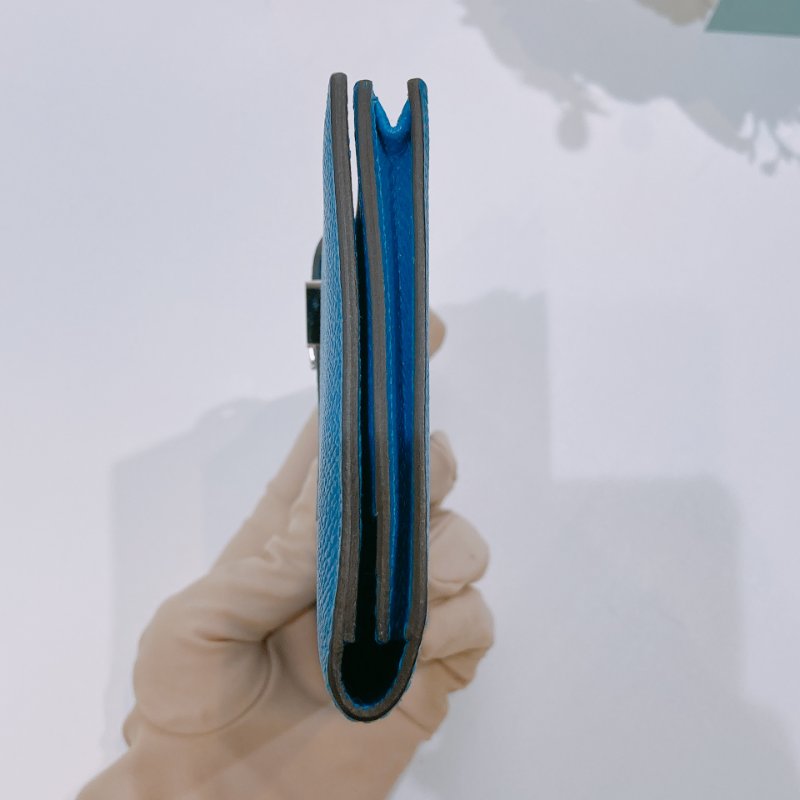 TW4612	Hermes 愛馬仕 長銀包 大海藍 Bearn Long Wallet Epsom Blue x PHW-3