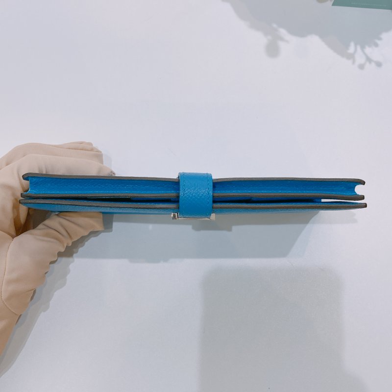 TW4612	Hermes 愛馬仕 長銀包 大海藍 Bearn Long Wallet Epsom Blue x PHW-4