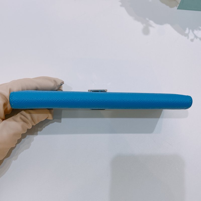 TW4612	Hermes 愛馬仕 長銀包 大海藍 Bearn Long Wallet Epsom Blue x PHW-5