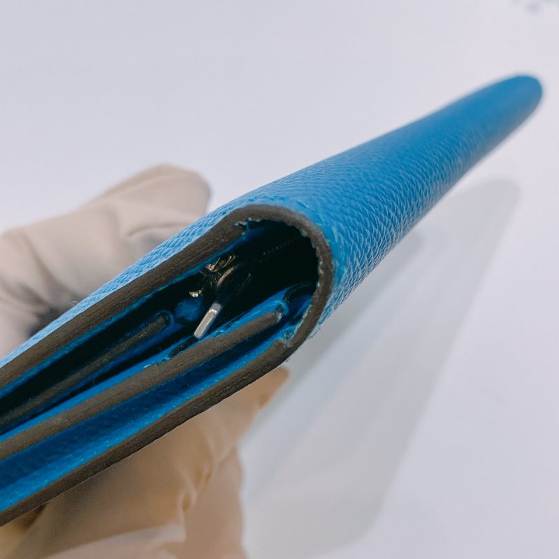 TW4612	Hermes 愛馬仕 長銀包 大海藍 Bearn Long Wallet Epsom Blue x PHW-9