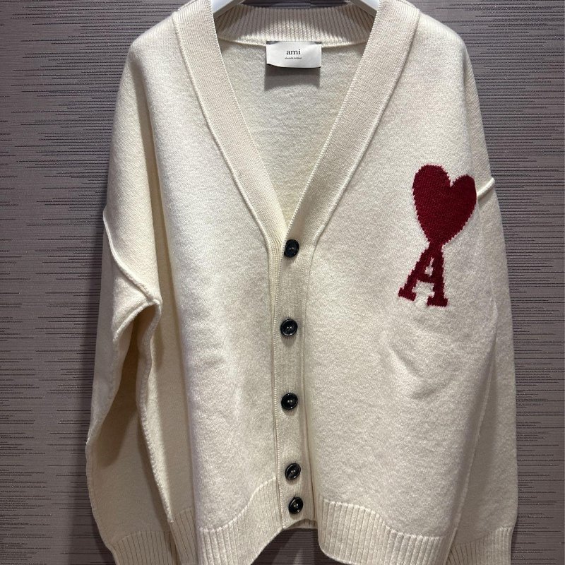 💎Han's house精品服飾💎AMI PARIS 愛心 毛衣 開衫 外套 葡萄牙製原價19200-1