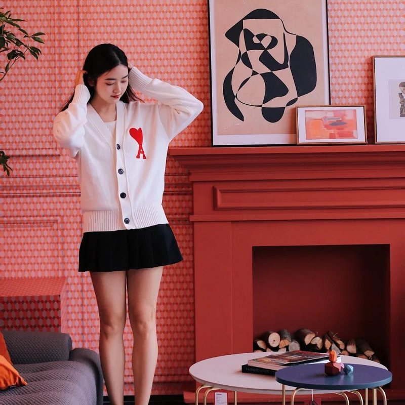 💎Han's house精品服飾💎AMI PARIS 愛心 毛衣 開衫 外套 葡萄牙製原價19200-3