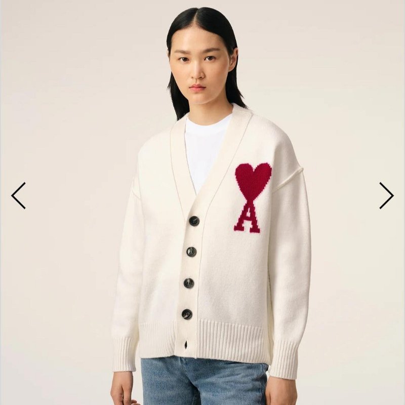 💎Han's house精品服飾💎AMI PARIS 愛心 毛衣 開衫 外套 葡萄牙製原價19200-5