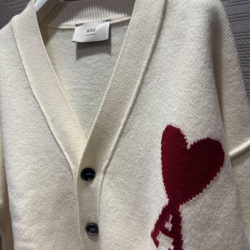 💎Han's house精品服飾💎AMI PARIS 愛心 毛衣 開衫 外套 葡萄牙製原價19200-6