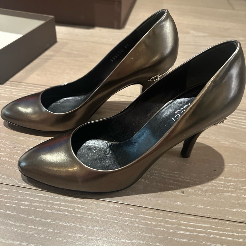 GUCCI 真皮 高跟鞋-6
