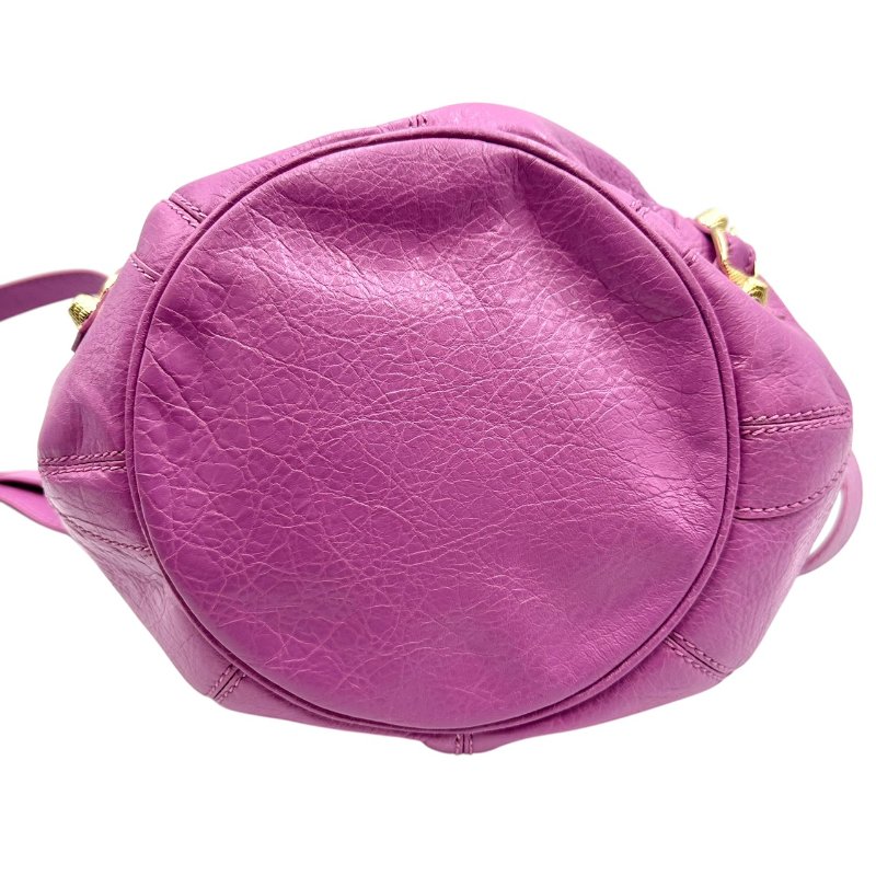 【美收精品】BALENCIAGA 紫色水桶機車包 C-69-4
