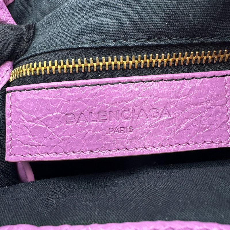 【美收精品】BALENCIAGA 紫色水桶機車包 C-69-5