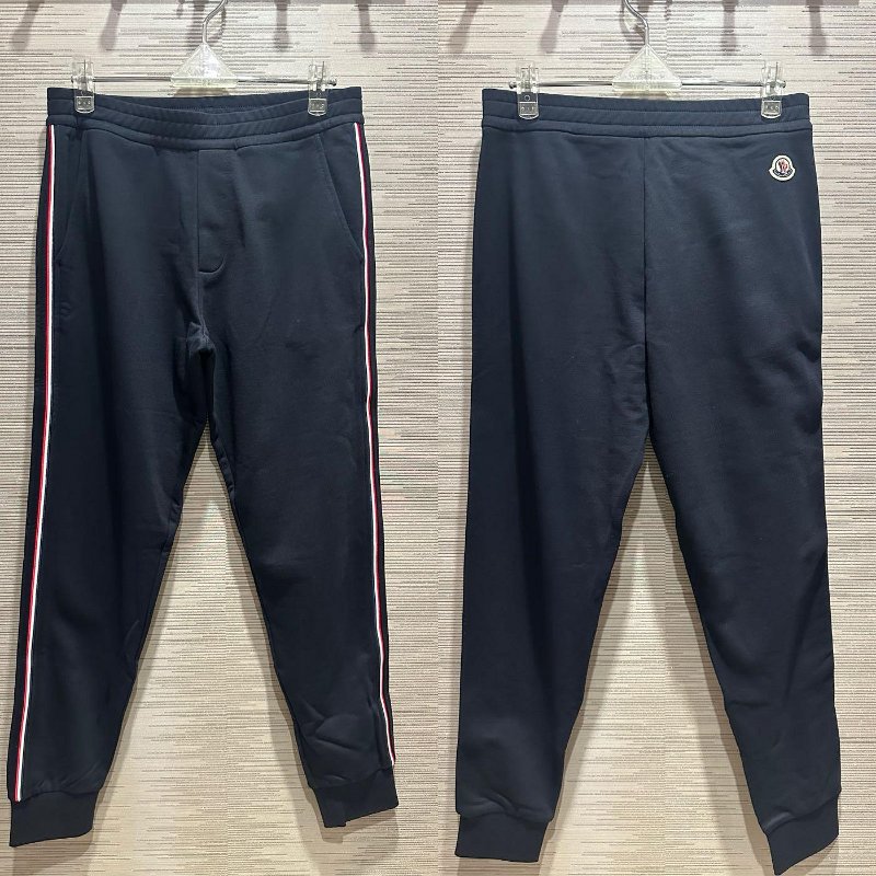 💎Han's house精品服飾💎moncler 彩條 logo 長褲 棉褲 現貨 青年款=28~32腰-0