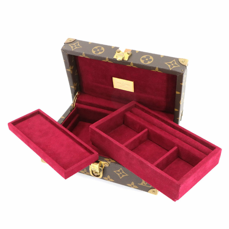 路易威登 Monogram Coffret 多價保護套，棕紫紅色，M41876-2