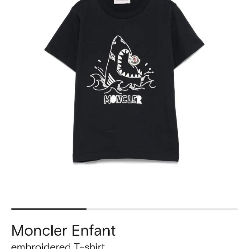 💎Han's house精品服飾💎 moncler 鯊魚 刺繡 短袖 短T T恤-1